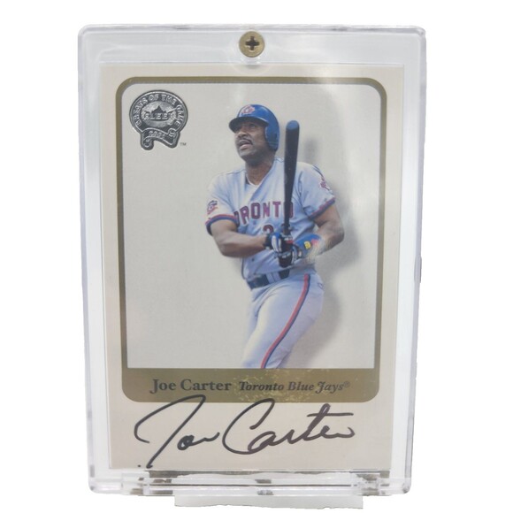 2001 Fleer Greats of the Game - Joe Carter - Autograph- Toronto Blue Jays - Picture 2 of 3